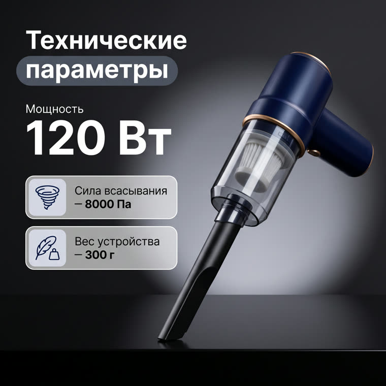 Слайд с характеристиками товара